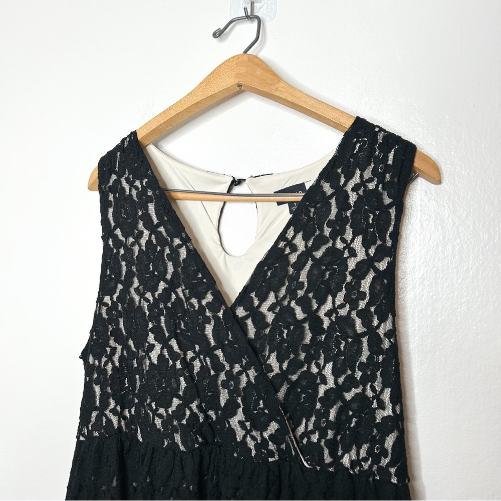 Torrid Sleeveless High Low Hem Lace Overlay Dress Plus Size 1X - Picture 3 of 7